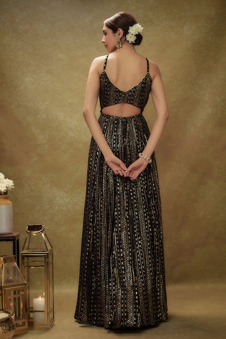 Renee label Iris Embroidered Anarkali & Dupatta Set 