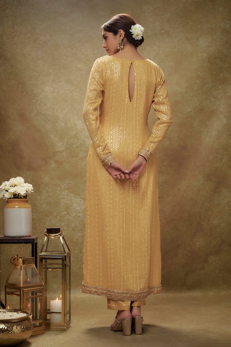 Renee label Zoya Sequin Work Kurta Pant Set 