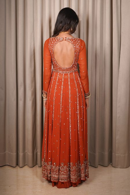 Esha Koul Embroidered Anarkali Sharara Set 