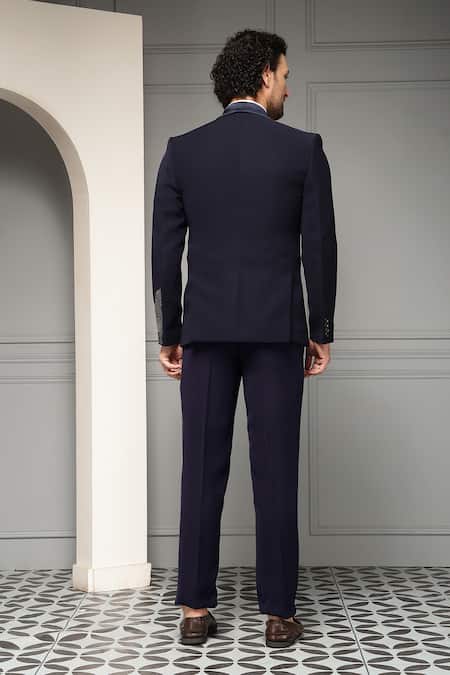 Soniya G Midnight Marquis Embellished Tuxedo Set 