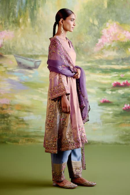 Naaz By Noor Jor Baagh Embroidered Chanderi Kurta Set 