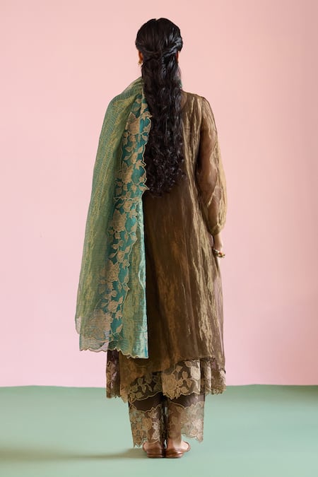 Naaz By Noor Jor Baagh Bronze Kurta Set 