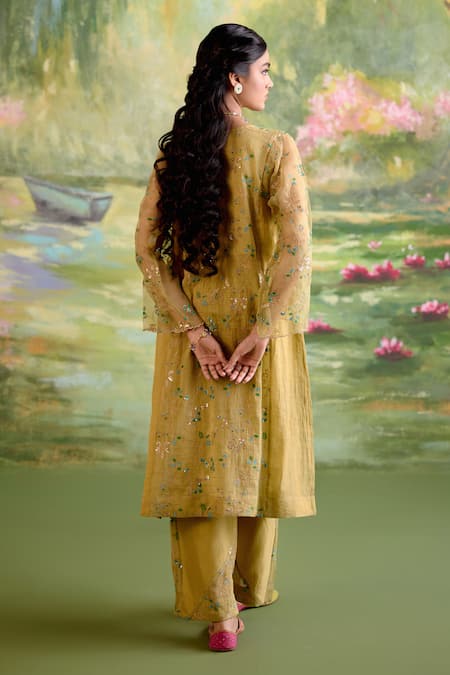 Naaz By Noor Jor Baagh Soft Green Kurta Set 