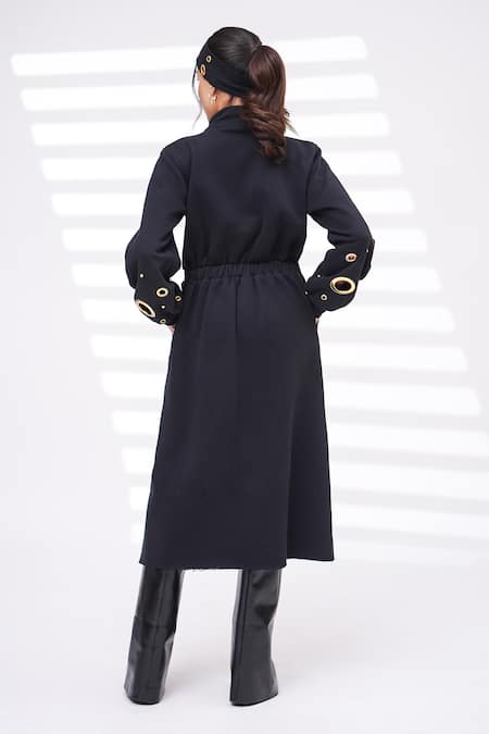 The Episode Plot Twist Grommet Embellished Dress 