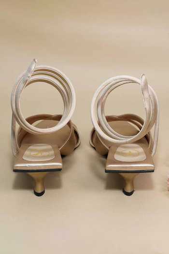 Sana K luxurious Footwear_Beige Spring Kitten Heels _at_Aza_Fashions