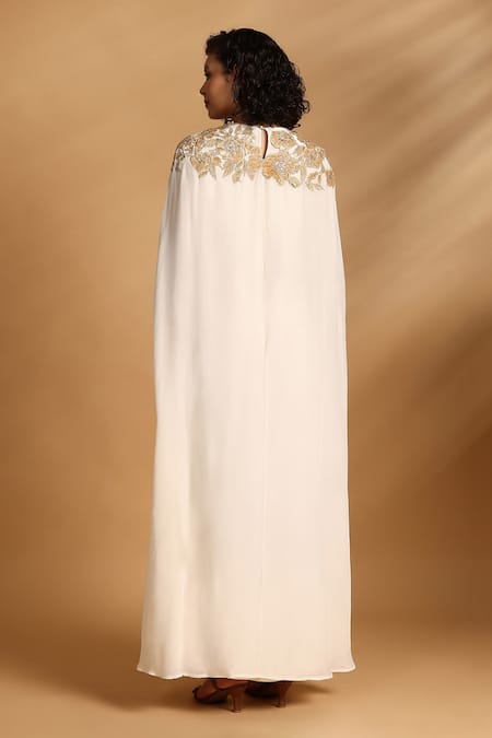 GOLDN Placement Embroidered Dress 