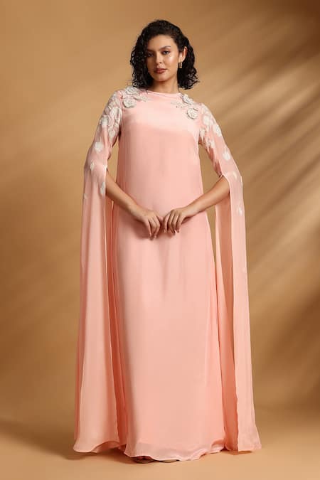 GOLDN Sleeve Embroidered Dress 