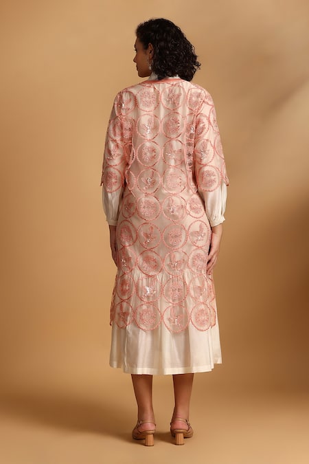 GOLDN Lace Work Overlay Dress 