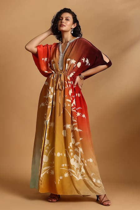 GOLDN Ombre Printed Kaftan 