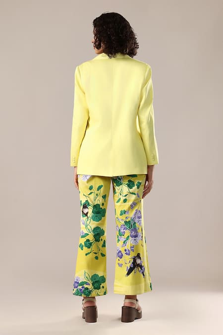 GOLDN Floral Print Trouser Set 