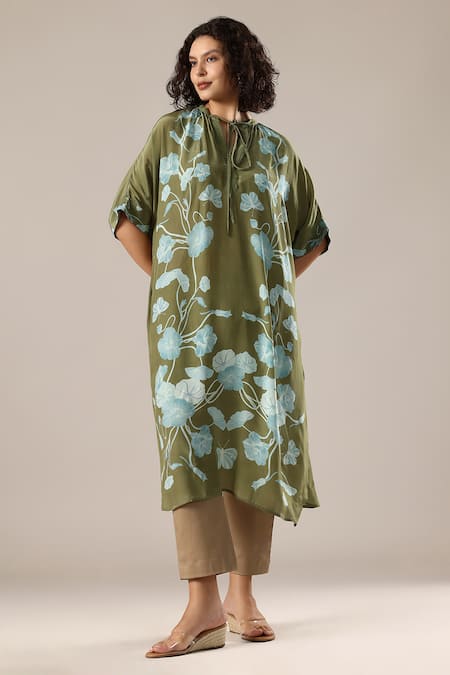 GOLDN Floral Print Kurta 
