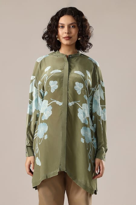 GOLDN Printed Shirt Tunic 