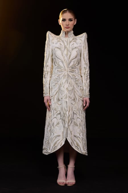 Samant Chauhan Embroidered Dress 