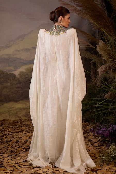 Samant Chauhan Embroidered Cotton Silk Gown