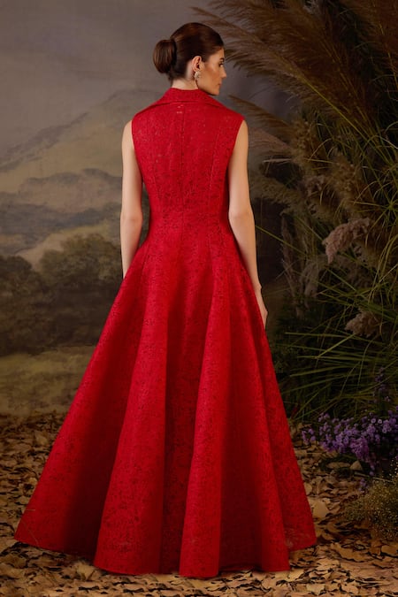 Samant Chauhan Floral Pattern Jacket Lehenga Set