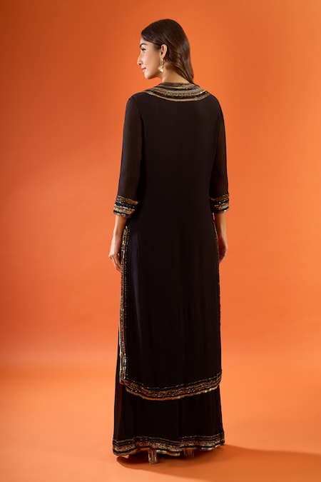 Nakul Sen Placement Embroidered Kurta Set 