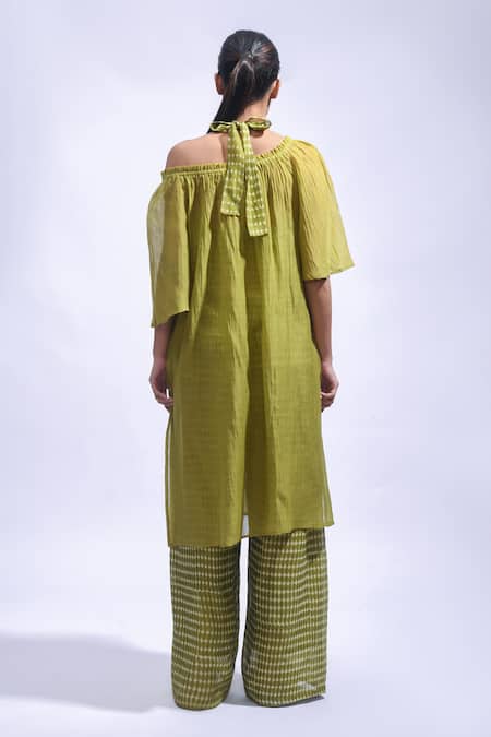 JAYATI GOENKA Chanderi Silk Tunic & Pant Set 