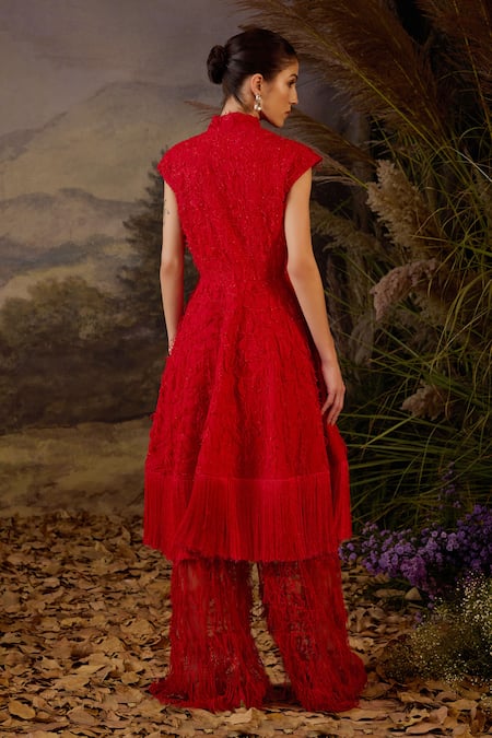 Samant Chauhan Organza Silk & Cotton Silk Dress