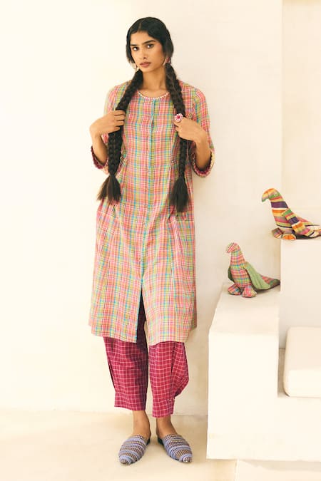 Swatti Kapoor Flora Handwoven Kurta 