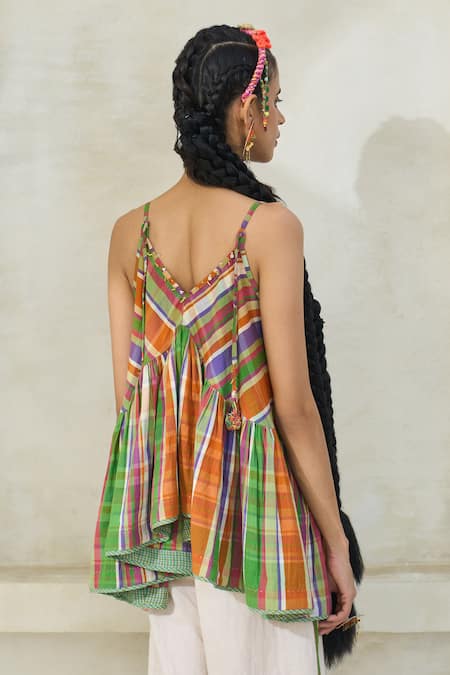 Swatti Kapoor Gigi Checkered Top 