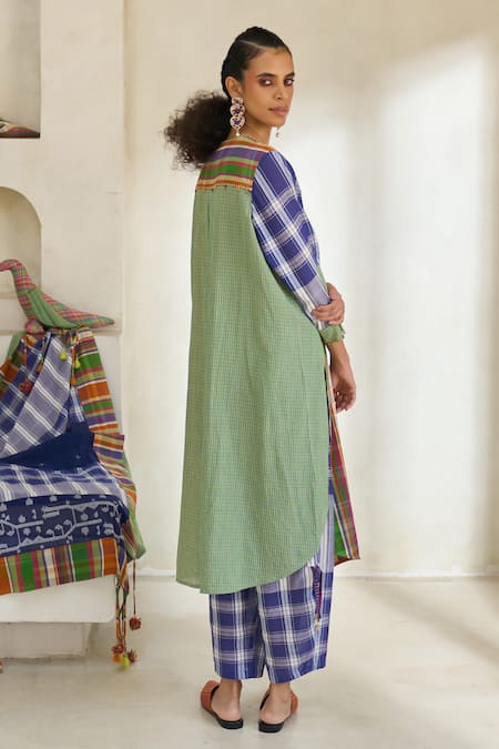 Swatti Kapoor Kim Checkered Kurta 