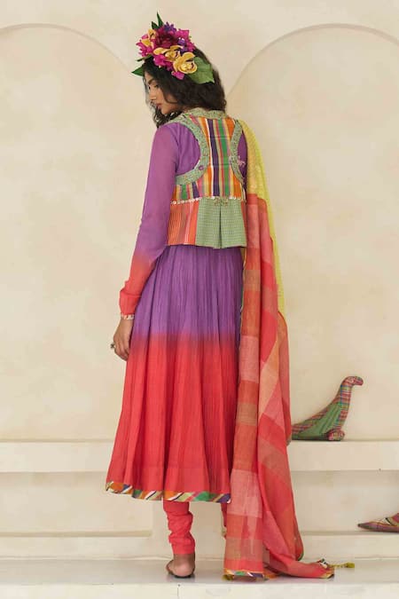 Swatti Kapoor Emily Handwoven Chanderi Kurta Set 