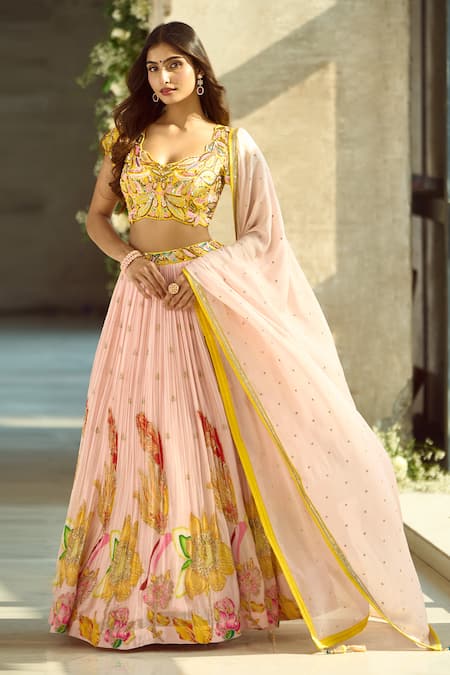 Samyukta Singhania Floral Pattern Lehenga Set 