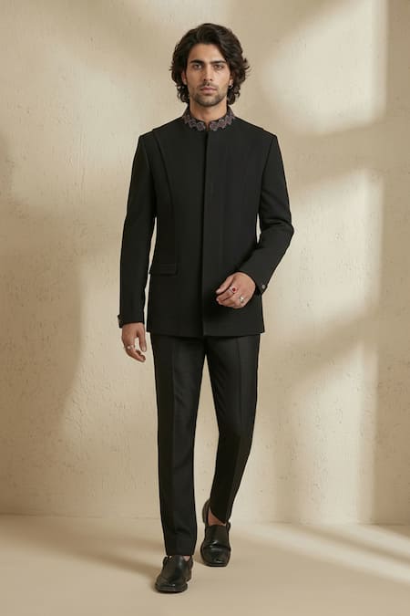 Bubber Couture Layered Bandhgala Set 