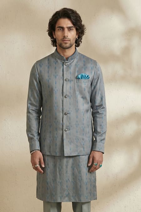 Bubber Couture Cipher Printed Bundi 