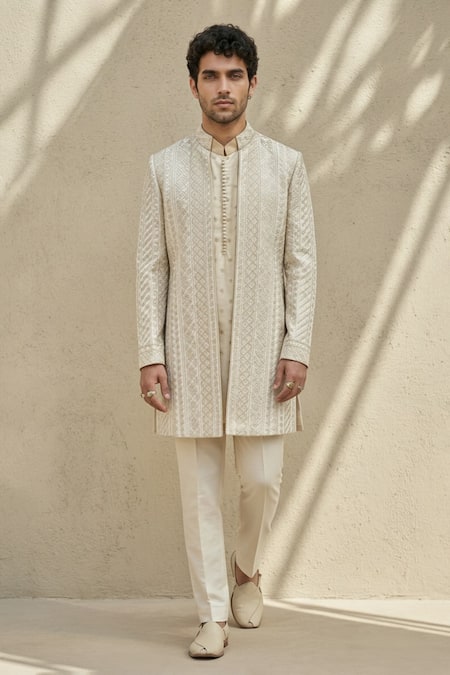 Bubber Couture Mosaic Embroidered Sherwani Jacket 