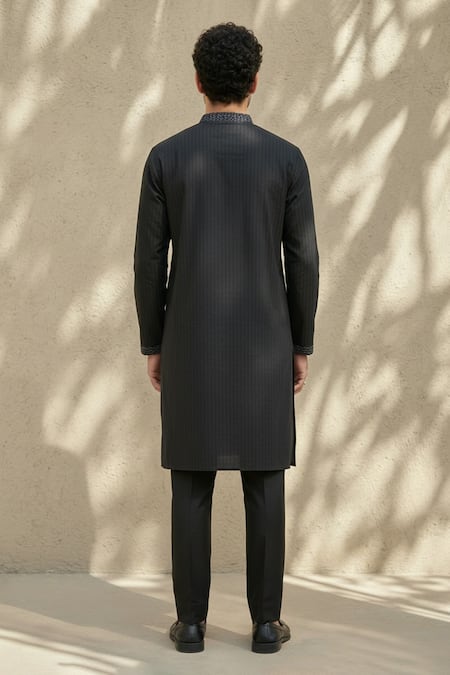 Bubber Couture Chevron Pintucked Kurta Set 