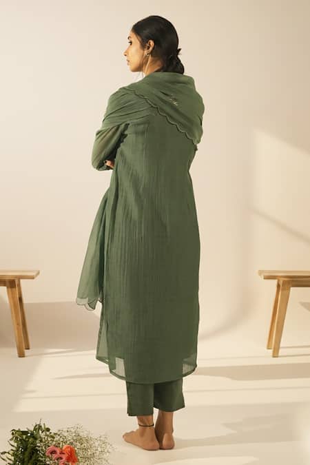 Tatwa Embroidered Chanderi Kurta Set 