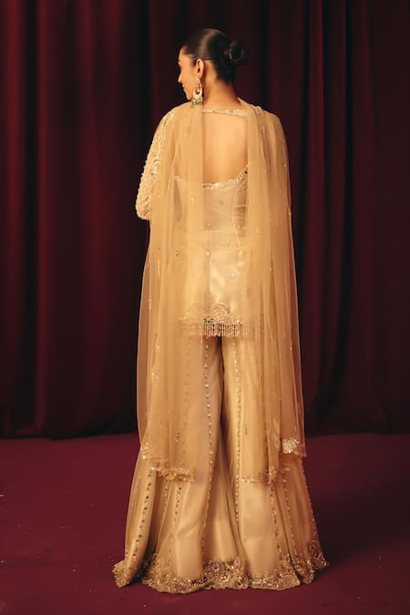 Label Moni K Khoobsurat Embroidered Sharara Set 