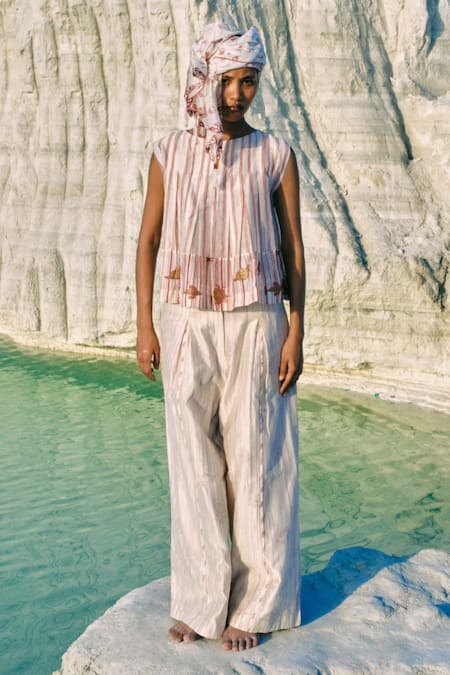 Ahmev May Box Pleated Top  