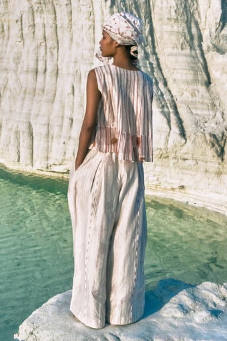 Ahmev May Box Pleated Top  