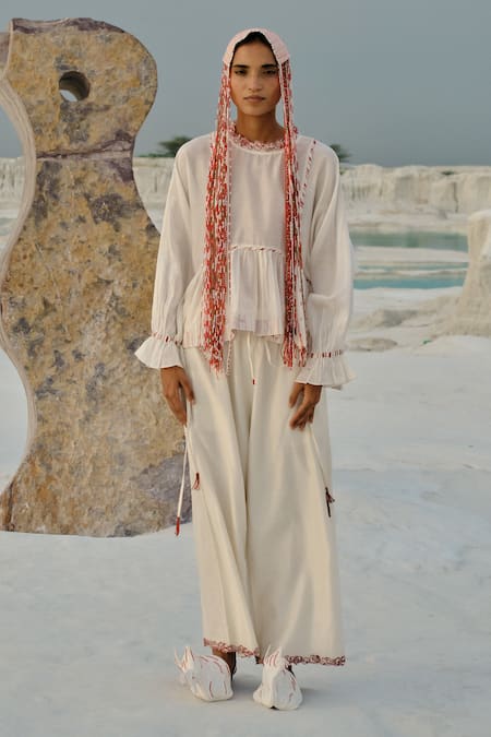 Ahmev Thiri Embroidered Pant 