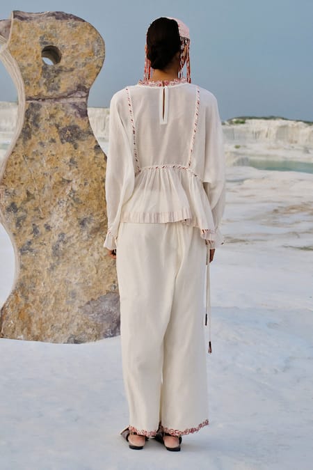Ahmev Thiri Embroidered Pant 