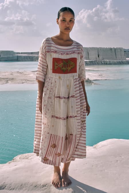 Ahmev Yati Patch Dress 