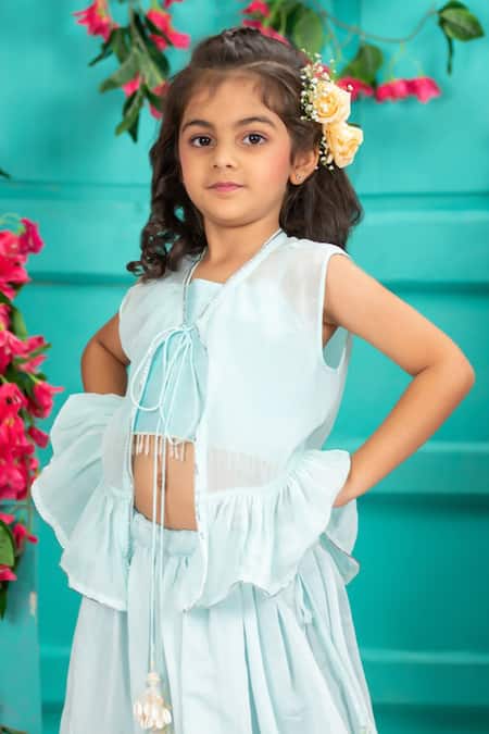 Shruti Jalan Cape & Embroidered Lehenga Set 