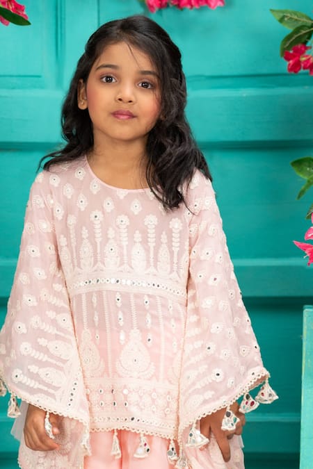 Shruti Jalan Lucknowi Work Poncho & Gharara Set 