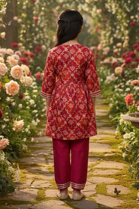 JILMIL DREAMWEAR Cotton Anarkali & Pant Set 