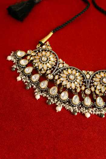Mero Jewellery Floral Cutwork Choker 