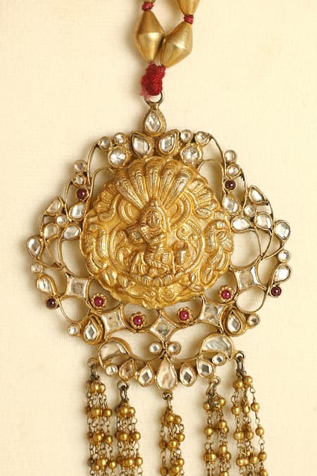 Mero Jewellery Handcrafted 92.5 Silver Kundan Necklace 