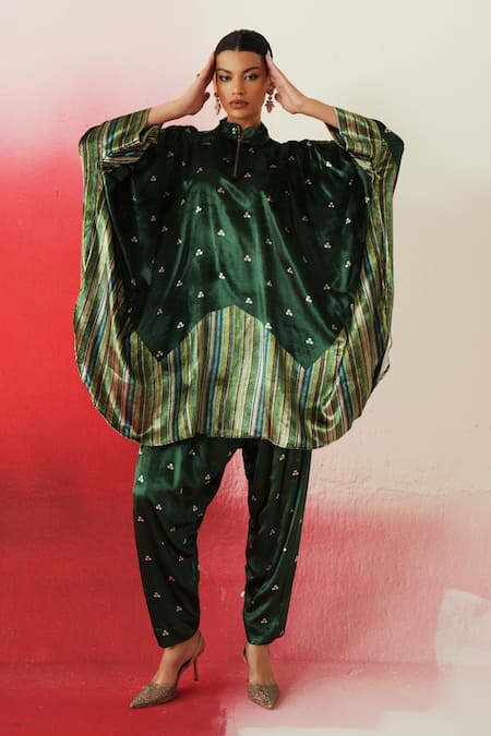 Rainas Printed Kaftan Pant Set 