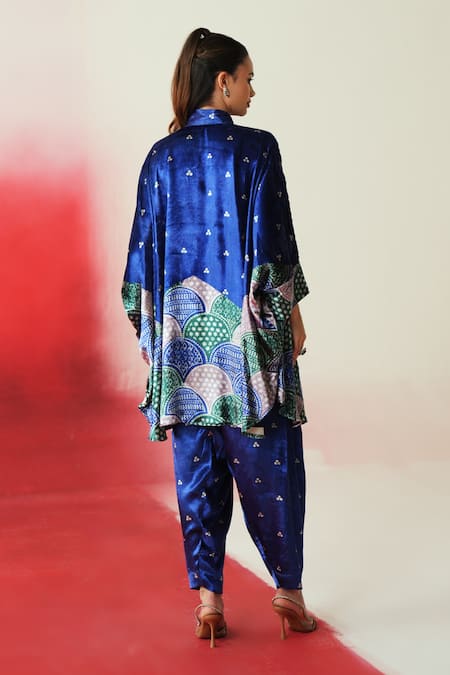 Rainas Printed Kaftan Pant Set 