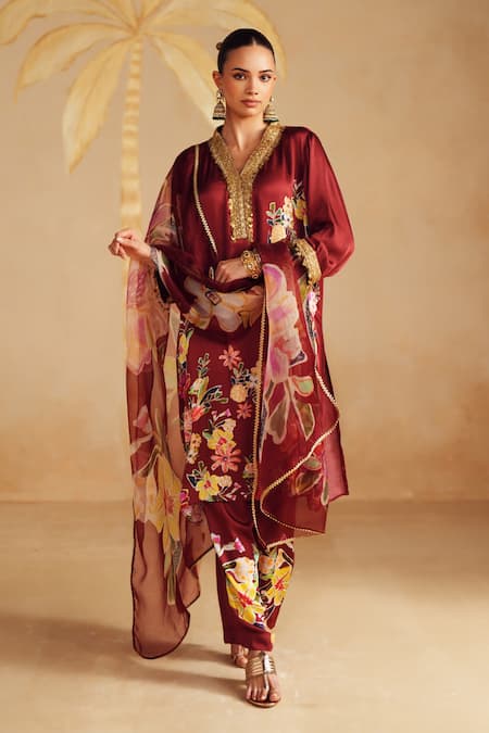 Rainas Rosina Printed Kurta Pant Set 