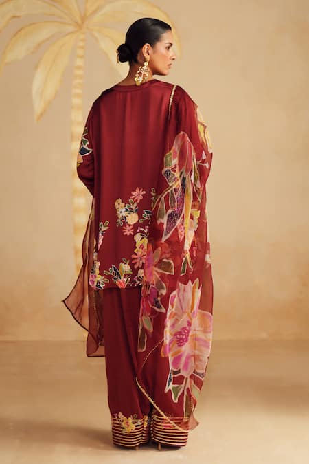 Rainas Dewrose Printed Kurta Pant Set 