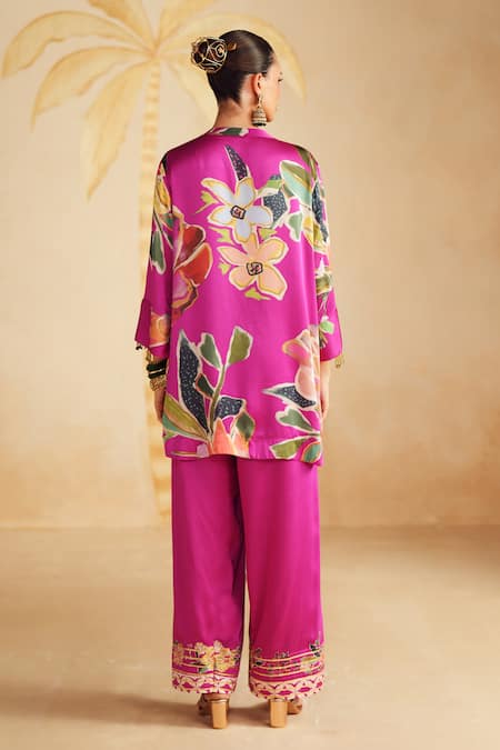 Rainas Lilora Printed Satin Kurta Set 