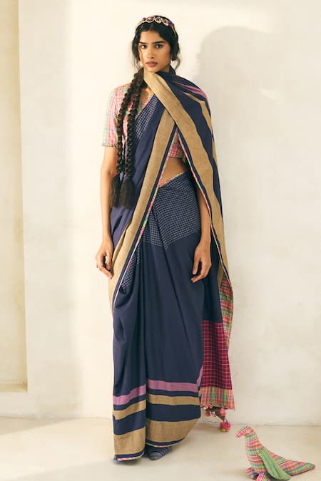 Swatti Kapoor Lila Handwoven Saree 
