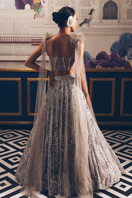 PRAVALIKA KOLA Liora Embellished Lehenga Set 